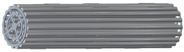 FUEL_BUNDLE Image: A highly radioactive spent fuel bundle from a CANDU reactor