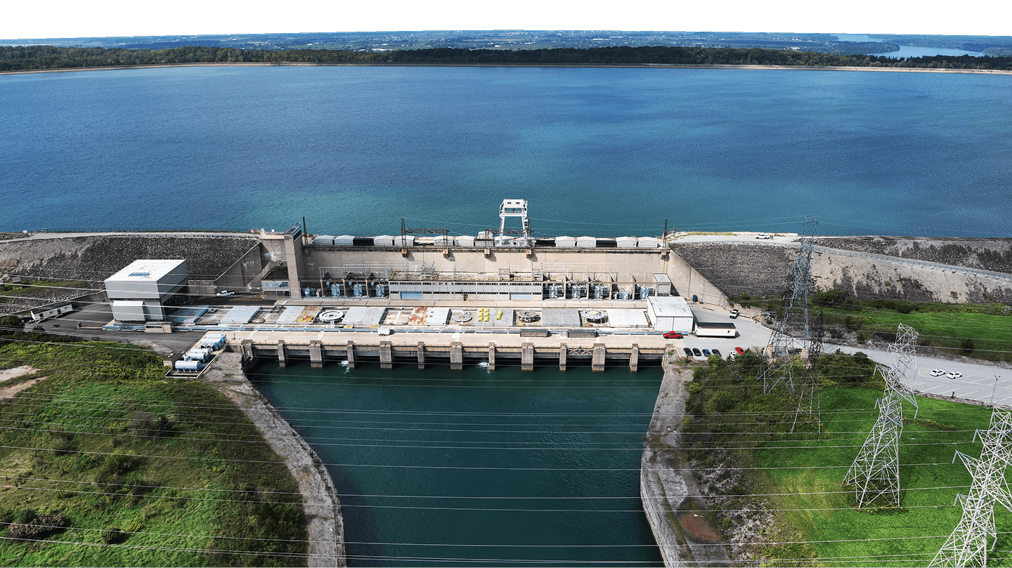 Image: OPG's Sir Adam Beck Generating Station & Reservoir—Niagara Falls, Ontario.