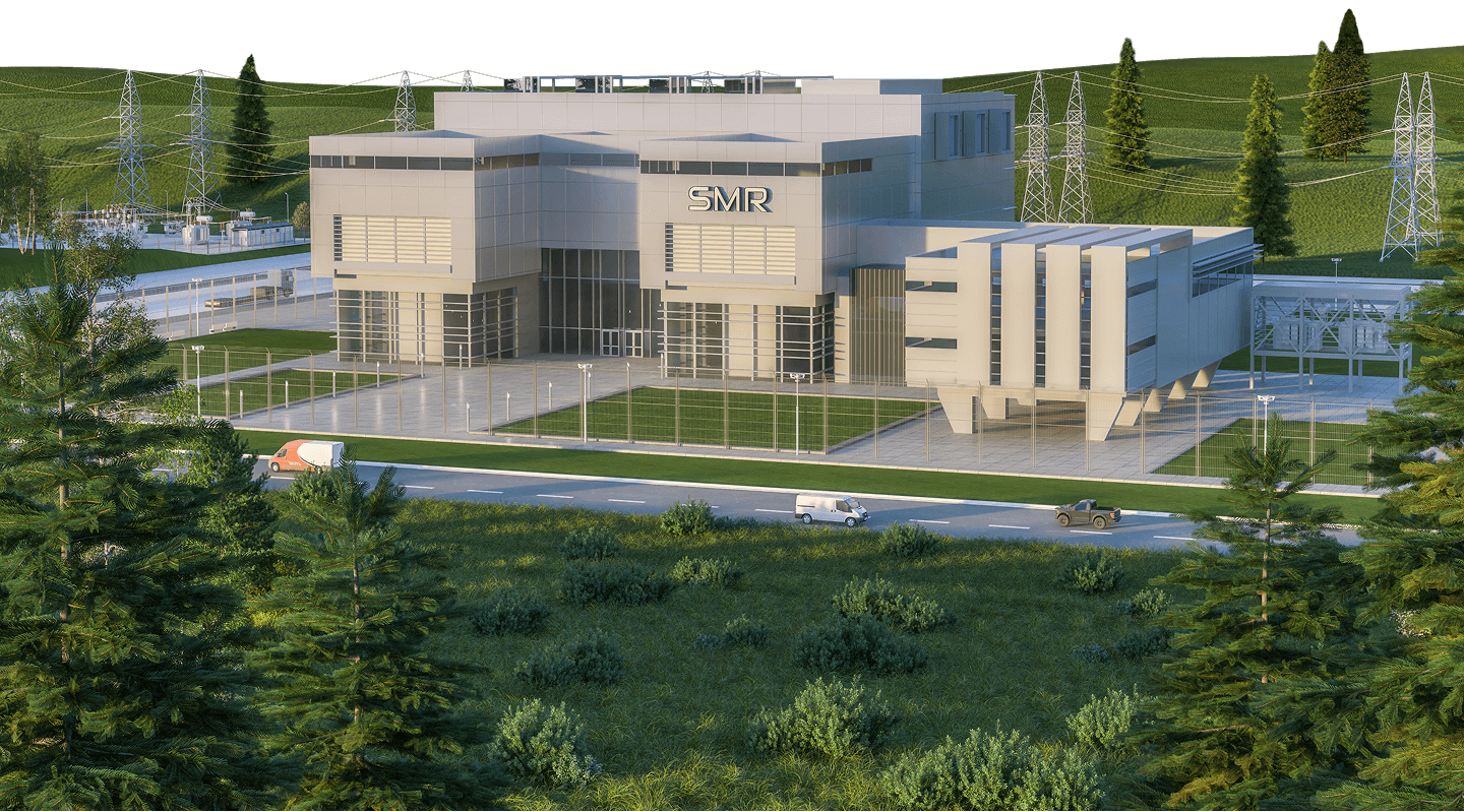 Darlington_SMR_render_FR Représentation du petit réacteur modulaire en cours de construction à Darlington, en Ontario.